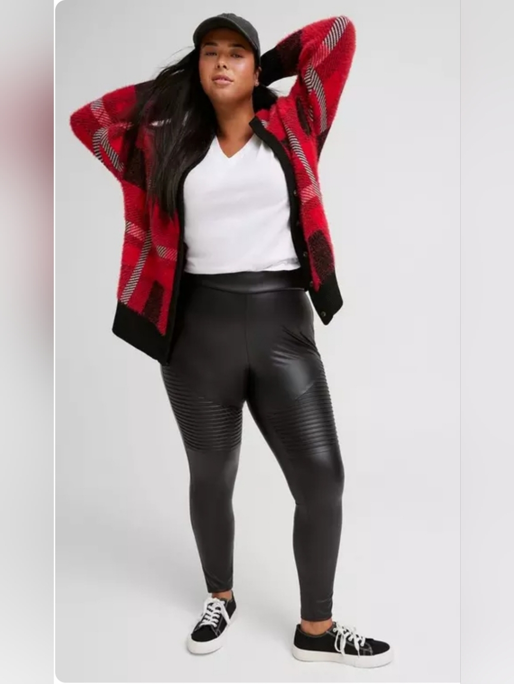 Torrid High-Waist Faux Leather Moto Leggings - Black NWOT